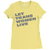 let trans women live Ladies Fitted T-Shirt