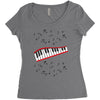 Piano And Music Women's Triblend Scoop T-shirt
