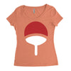 uchiha clan symbol crest   anime itachi sasuke naruto cosplay gift tee Women's Triblend Scoop T-shirt