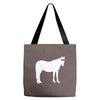 staring horse Tote Bags