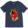 warning V-Neck Tee