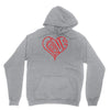 love heart outline valentine's day Hoodie
