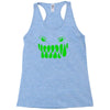 fun monster face, eat, beast, Racerback Tank
