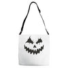 pumpkin face Adjustable Strap Totes