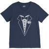 youth kids tuxedo V-Neck Tee