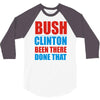 bush clinton large 3/4 Sleeve Shirt