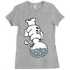 mickey get high Ladies Fitted T-Shirt