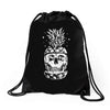 skull pineapple Drawstring Bags