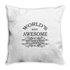 world's most amazing husband greeting Throw Pillow