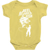 reel moms fish Baby Bodysuit