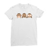 new! monkey Ladies Fitted T-Shirt