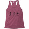 peace love coffee Racerback Tank