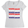 Vote 2018 Women's Triblend Scoop T-shirt