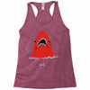 red blue shark Racerback Tank