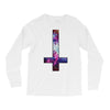 inverted galaxy cross funny  religion banter space fashion new Long Sleeve Shirts