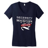 necessity is the mother Women's V-Neck T-Shirt