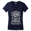 Vintage 1977 Women's V-Neck T-Shirt