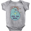 feel the music Baby Bodysuit