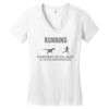 running motivation Women's V-Neck T-Shirt