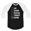 Lgbt Checklist 3/4 Sleeve Shirt