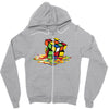Rubik Cube Zipper Hoodie