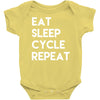 eat sleep cycle repeat Baby Onesie