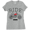 ride and shine Ladies Fitted T-Shirt
