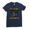 I'm A Nice Biker Grandpa So If I'm An Asshole To You You Need To Ask Y Ladies Fitted T-Shirt