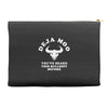 deja moo you've heard this bullshit before Accessory Pouches