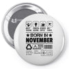 Born In November Pin-back button