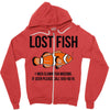 lost fish Zipper Hoodie