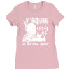 if zombies chase us im tripping you up Ladies Fitted T-Shirt