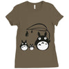 totoro Ladies Fitted T-Shirt