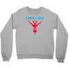 i need a hug Crewneck Sweatshirt