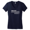 my drinking shirt funny Women's V-Neck T-Shirt