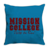 mission college maroon Throw Pillow