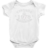 40th birthday gift vintage 1978 perfect aged Baby Bodysuit