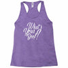 what's your beef Racerback Tank