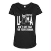 nurse lama Maternity Scoop Neck T-shirt
