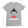 [granma name]proud grandma graduate 2018. Ladies Fitted T-Shirt