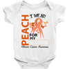 wear peach for  my [you can write any name] Baby Bodysuit