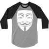 anonymous mask 3/4 Sleeve Shirt