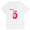 She Wants D - Dunkin Donuts V-Neck Tee