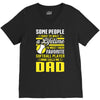 My Favorite Softball Player Calls Me Dad V-Neck Tee