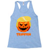 trumpkin funny donald trump pumpkin Racerback Tank