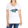 Prince Dinosaur Ladies Curvy T-Shirt
