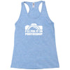 funny camera photography (2) Racerback Tank