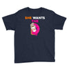 She Wants D - Dunkin Donuts Youth Tee