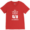 All i Need is Love A Camera V-Neck Tee