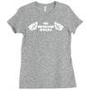 my husband rocks Ladies Fitted T-Shirt